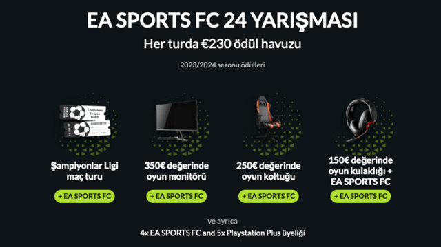 EA Sport FC 24 yarışmasına katıl, para ödülleri kazan